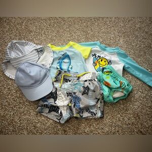 Baby Swimwear Set with Hats